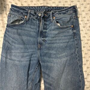 H&M Blue Denim Straight Leg Jeans